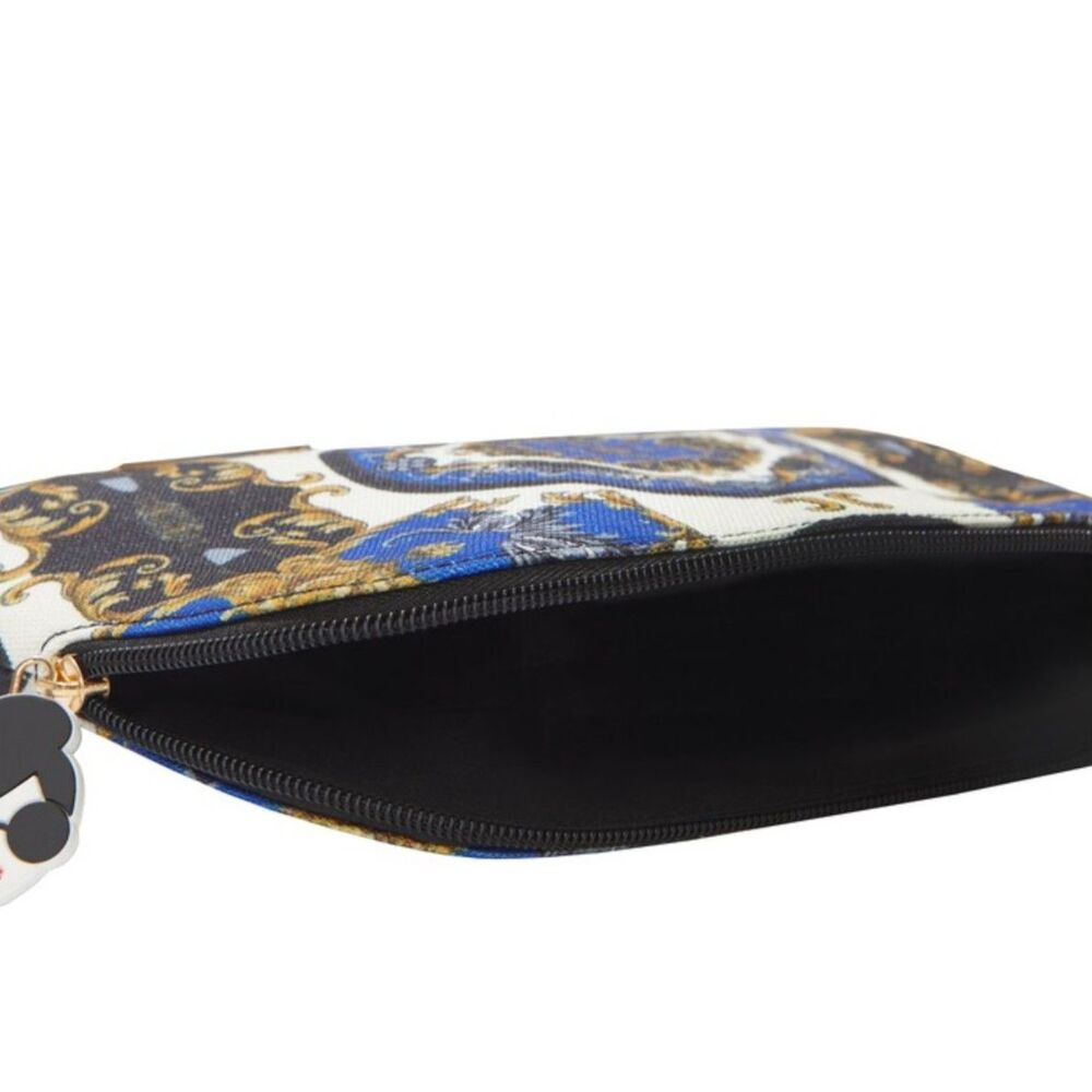 NWT Alice + Olivia A+O X FABFITFUN Pencil Pouch in Regal Romance Sapphire - Picture 8 of 8